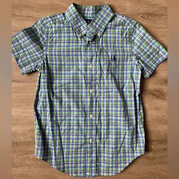 Ralph Lauren Boys Button Up Shirt Cotton SZ 6 - Picture 1 of 4